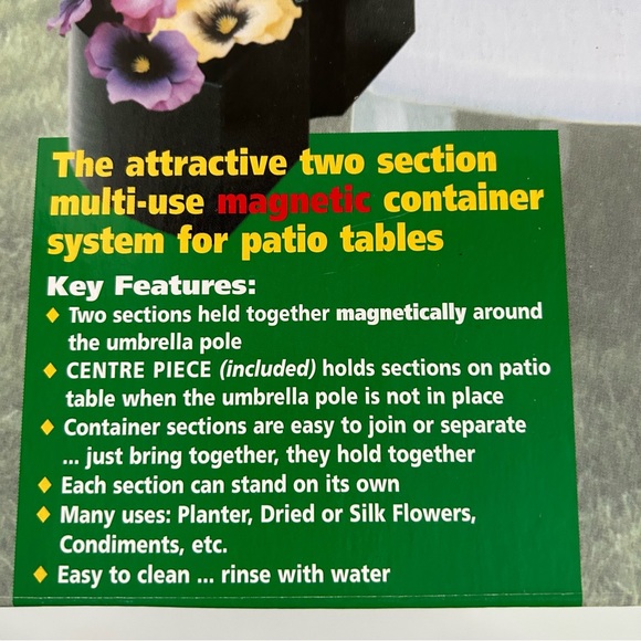 Umbrella mates (magnetic patio table container) - Picture 5 of 5